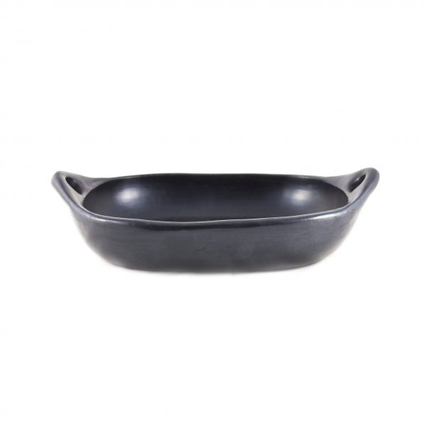 rectangle oven dish black pottery