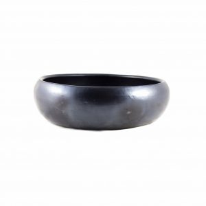 round curve bowl la chamba black pottery